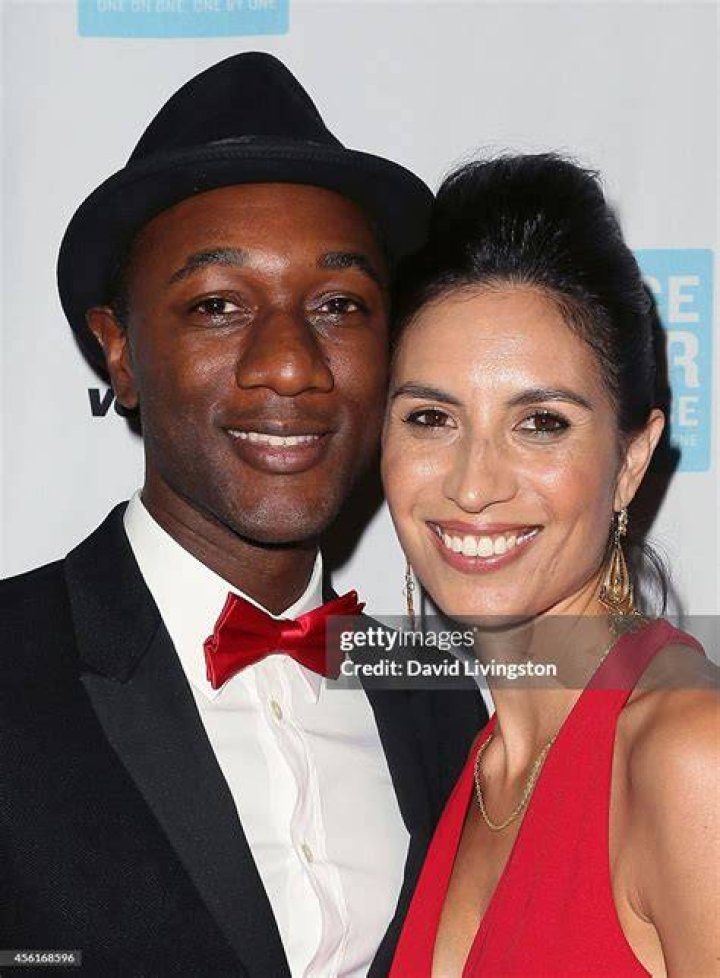 Aloe Blacc with his wife