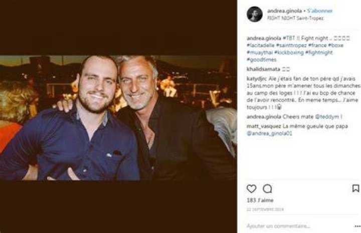 Andrea Ginola, David Ginola And Coraline Ginola Son Age