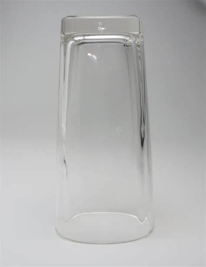 Glass upside down on a plate of salt.