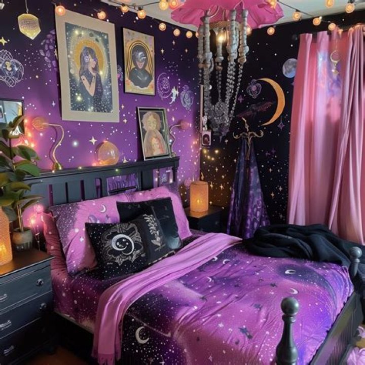 Goth egg bedroom February 2024