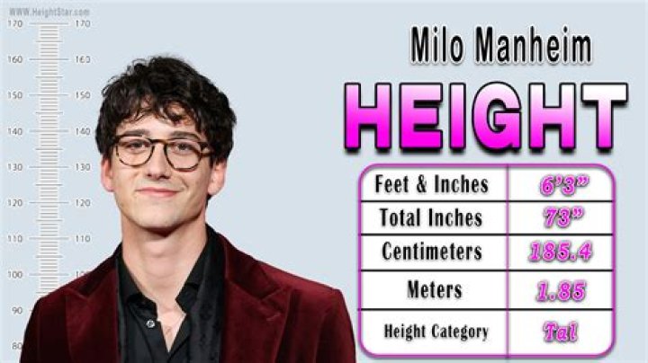 Image of Milo Manheim height is 6 feet 2 inches