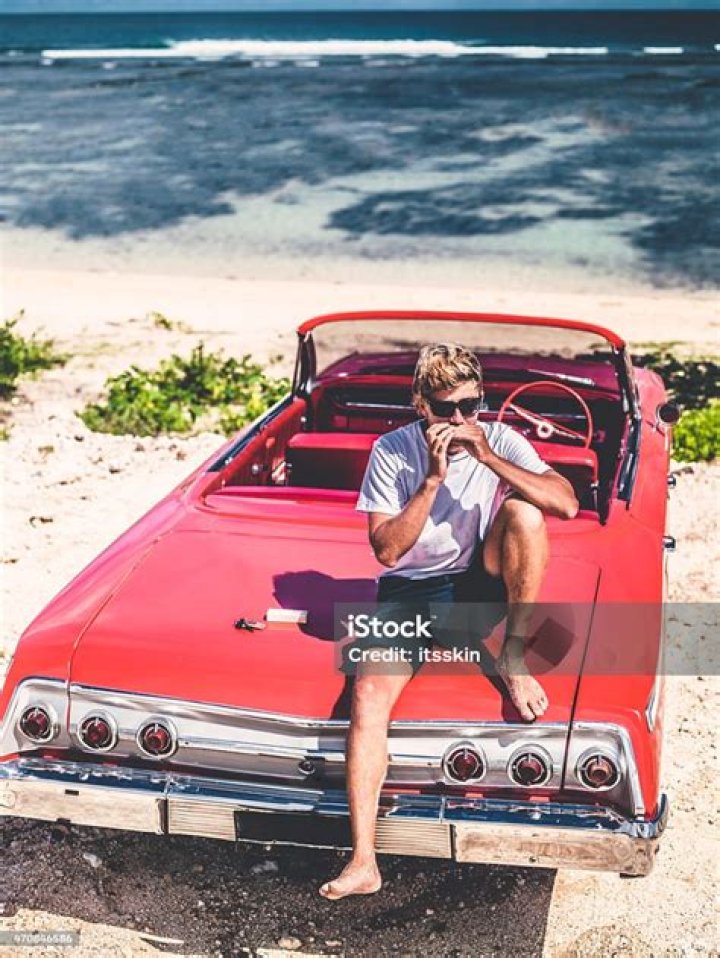 Man in Convertible