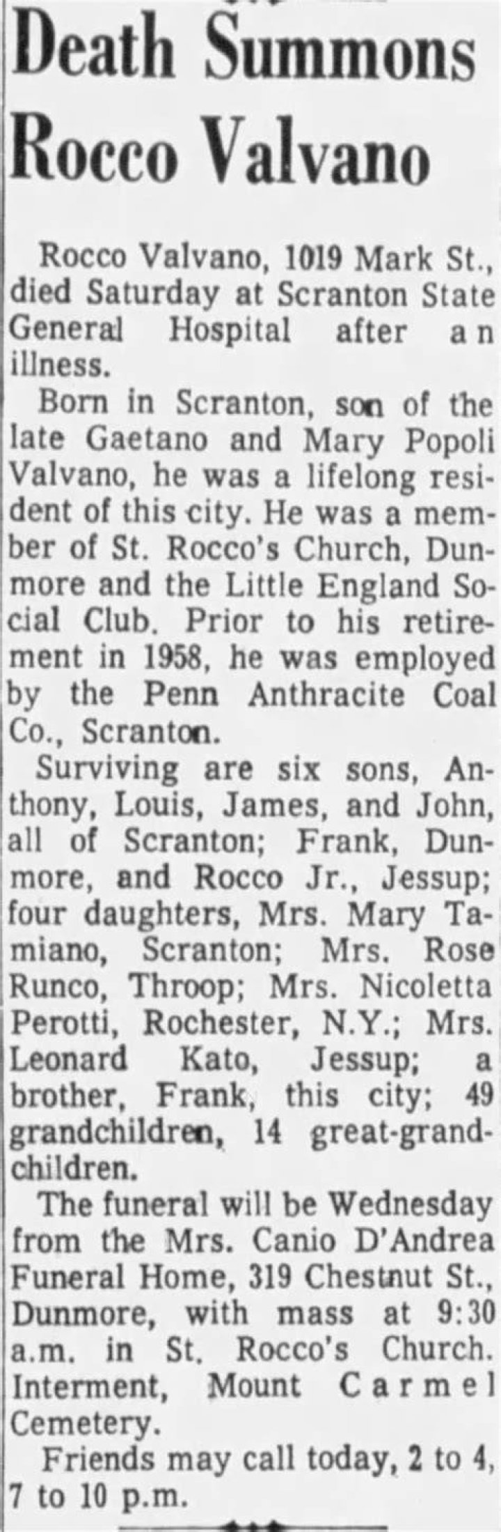 Rocco Losavio Obituary And Death Cause- What Happened To Rocco Losavio?
