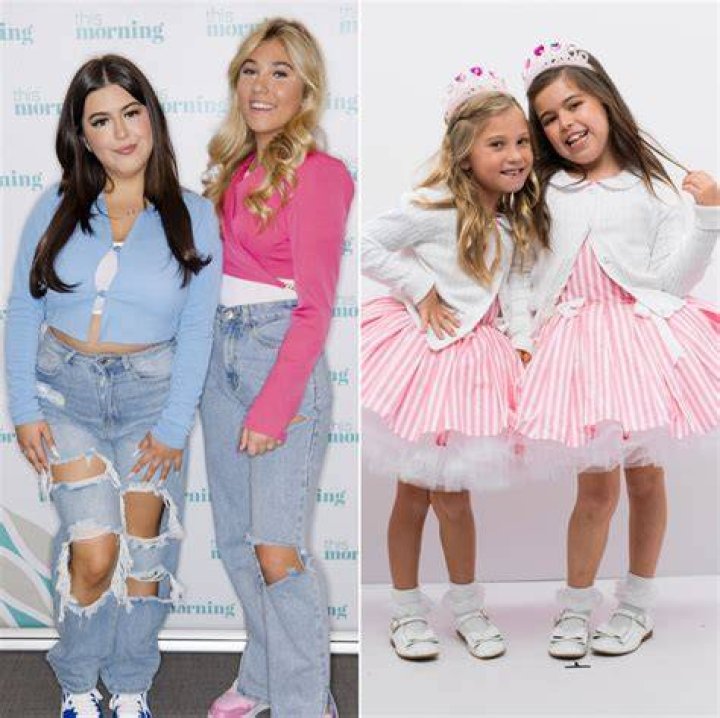 Young Rosie McClelland with Sophia Grace Brownlee